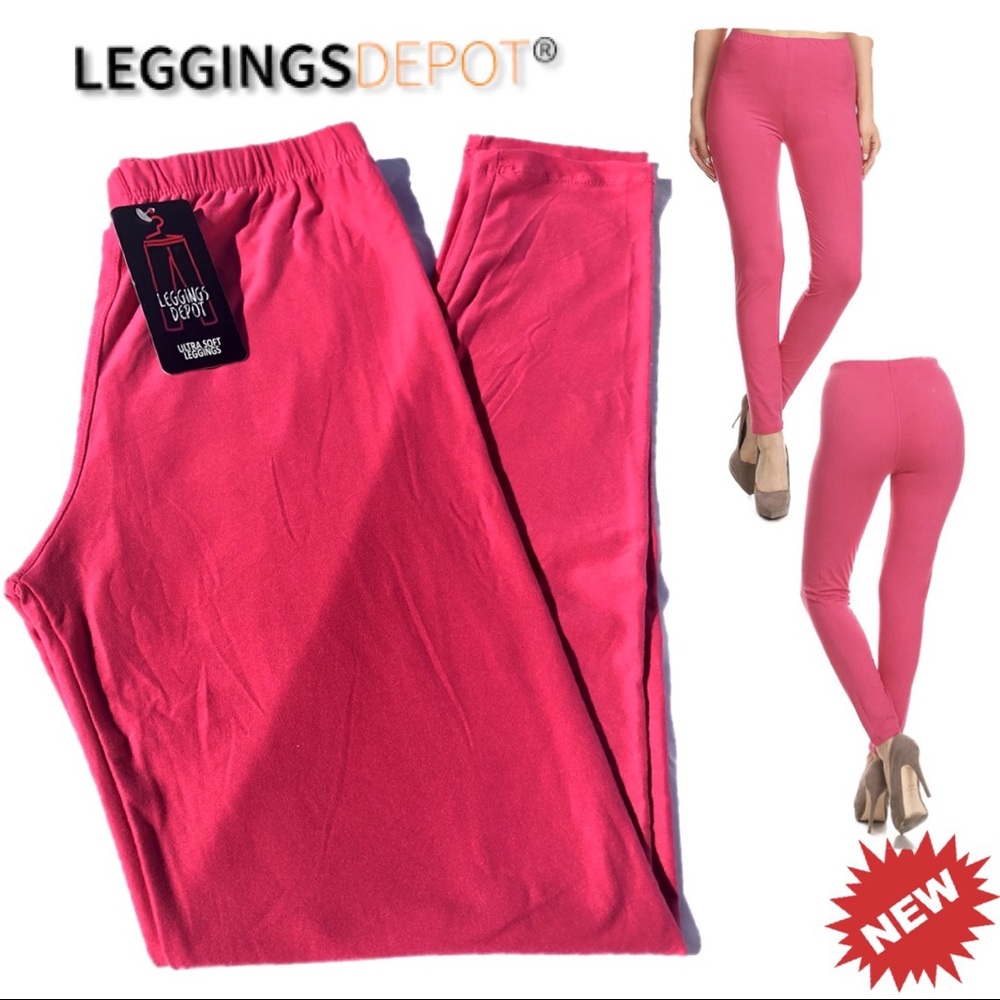 🛑CLEARANCE‼️ 🆕 pink Leggings One size fits 0 to 12